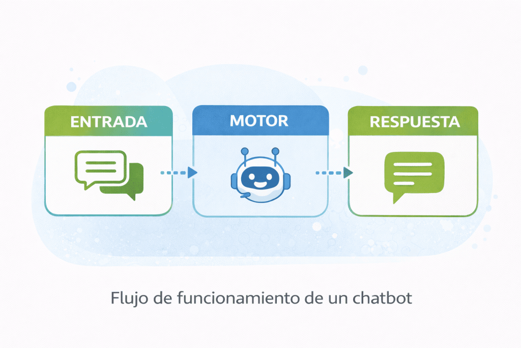 flujo de funcionamiento de un chatbot